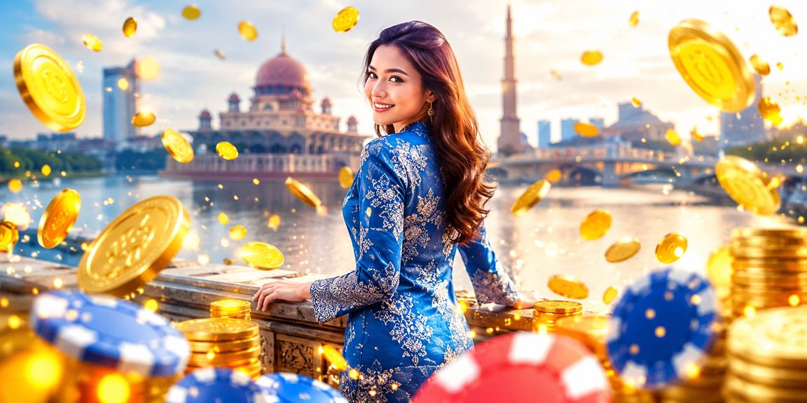 Pemain wanita Malaysia berbaju kurung dari Putrajaya menerima bonus cashback di platform 682